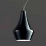 0403121383801 Leucos Idea светильник подвесной Alma 30S, черный плафон, D 22см, Н 150см, 1x60W E