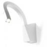 7226 Linea Light бра Snake, 4х6х45см, 1х2W LED теплый белый 3000*К, белая резина, металл