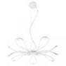 7031 Linea Light светильник подвесной Medusa, белый алюминий, D101.7 см, 16X10W G4, металл