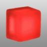 Светильник LX114214 Magnum red, frosted,12V,0.84W, 95x95x70