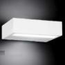 0305308363505 Leucos Studio бра Alias 35, стекло pirex матовое, 35x12cм, 2x250W R7s 114мм, белый