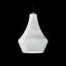 0403121363601 Leucos Idea светильник подвесной Alma 30S, белый плафон, D 22см, Н 150см, 1x60W E1