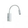 D75 D03 01 Fabbian Светильник настенный "Bijou", LED, 1W, белое стекло+ металл