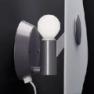 0430054 10 Foscarini бра Bit 4, белое стекло, 30х34см, 1x42W E14, лакированный металл