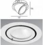 Светильник встраиваемый Intra Lighting 4842052005 KOONE FLIP max 1x70W HIT-CRI G8.5 sp15grey