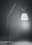 Светильник напольный Artemide TOLOMEO MEGA terra diffusore in raso grigio d320