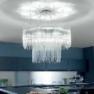 Светильник потолочный VistosiEXPO. Diadema Susp. 60 cristallo / cromo E27