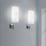Светильник настенный DIANE P E27 BIANCO SAT. STR.NICHELATA