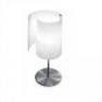 Светильник настольный DIANE T1 AL E27 BIANCO SAT. STR. NICHELATA