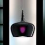 0703305565602 Leucos Idea светильник подвесной Witchчерное прозрачное стекло, D44см, H25+200