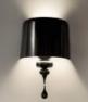 Светильник настенный Masiero Applique EVA 1 LUCE MEDIO NERO LUCIDO