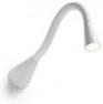7220 Linea Light бра Snake, 4х6,6х46см, 1х2W LED теплый белый 3000*К, белая резина, металл