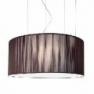 0103098055002 Leucos Studio подвес Regency S, абажур из ткани цвет кофе, диам. 85см, выс. 120см,