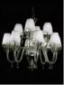 Светильник потолочный Beby 7700/8+4 White Charmante Chrome White (595) + SW + LED wa