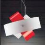 Светильник потолочный Panzeri Tourbillon L9632 white/red