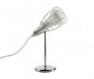 LI0213 10 E Foscarini Лампа настольная Cage Mic, D 15/26см, Н 44см, 1x33W G9, белый металл
