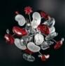 Светильник потолочный de Majo Cosmospora A8 rosso/cristallo (0COSM0A80)