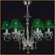 Salvilamp 3920/6 green-chrome