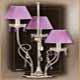 Salvilamp 3926/3 violet-chrome
