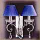 Salvilamp 3928/2 blue-chrome
