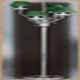 Salvilamp 3927/4 green-chrome