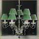 Salvilamp 3922/6+3 green-chrome