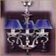 Salvilamp 3921/3 blue-chrome