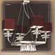 Salvilamp 4170/4 bordo-chrome