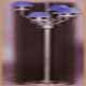 Salvilamp 3927/4 blue-chrome