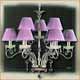 Salvilamp 3922/6+3 violet-chrome