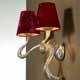 Бра Jacco Maris Ode 1647 OD02WA.SI raspberry pink lampshades