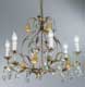 Люстра Tredici Design 1346F серебристо-золотой
