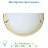 Настенный светильник Lucide Wandleuchte 1xE27/60W opal glas Messing 07204/01/01