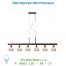 12492/26/72 подвесной светильник Lucide MEHOGNA Hangel. 6xG9/40W Opal glass/Holz