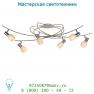 Потолочный светильник Lucide BIRDIES Deckel. 6xE14 L120cm Mattes Chrome 12121/06/12