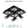 Lucide BRACKX deckenl. 4xGU10/50W Chroom/Schwarz спот 12910/14/30