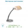 Lucide BANKER Burol. E27/60W Weiss Glas/Chroom настольная лампа 19644/01/11