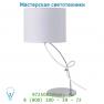Lucide SWING Tischl. E14 H145cm Schirm 22cm Weiss/Chrome настольная лампа 17558/81/31