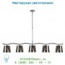 31402/05/11 Lucide SWING Hangel. 5xE14 H95 L136 D18cm Chroom подвесной светильник