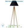 Торшер 42702/81/30 Lucide JOLLI Stehl. E27 D50 H154cm Holz/Schirm Schwarz
