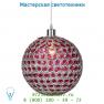 71432/01/39 подвесной светильник Lucide AYLA Hangel. E27 D320cm Purper Acryl/Kroom