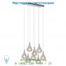 Подвесной светильник 70434/28/67 Lucide TEARS Hangel. 8xG4 Mattes Glas/Mattes Chroom