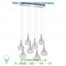 Lucide TEARS Hangel. 8xG4 Klares Glas/Mattes Chroom подвесной светильник 70434/28/12
