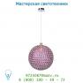 71432/40/39 подвесной светильник Lucide AYLA Hangel. E27 D40cm Purper Acryl/Kroom