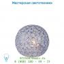 Настольная лампа 71532/01/35 Lucide AYLA Tischl. E14 Ø20cm Blau Glas/Kroom