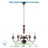 78362/05/97 подвесной светильник Lucide BARROCCO Krone 5xE14 Ø60 H110cm Rust