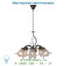 Подвесной светильник 78360/05/97 Lucide LUBERON Krone 5xE14 D50cm Mattes Glas/Rust