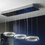 Shuller DEBRA LED LAMP, 3 GLASS SHADES арт.754361
