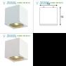 149271 SLV BIG THEO CEILING Decken- leuchte, eckig, weiss, ES111, max.75W
