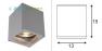 229554 SLV BIG THEO CEILING OUT Deckenleuchte, eckig, silbergrau, ES111, max. 75W